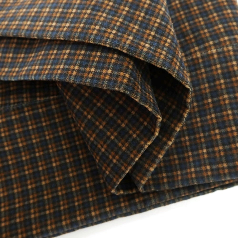 【新品】ノーラブ NO LAB STRIKER ストレッチ コットン チェック カジュアルスラックスパンツ ブラウンxネイビー【 34 】【 状態ランクN 】【 メンズ 】