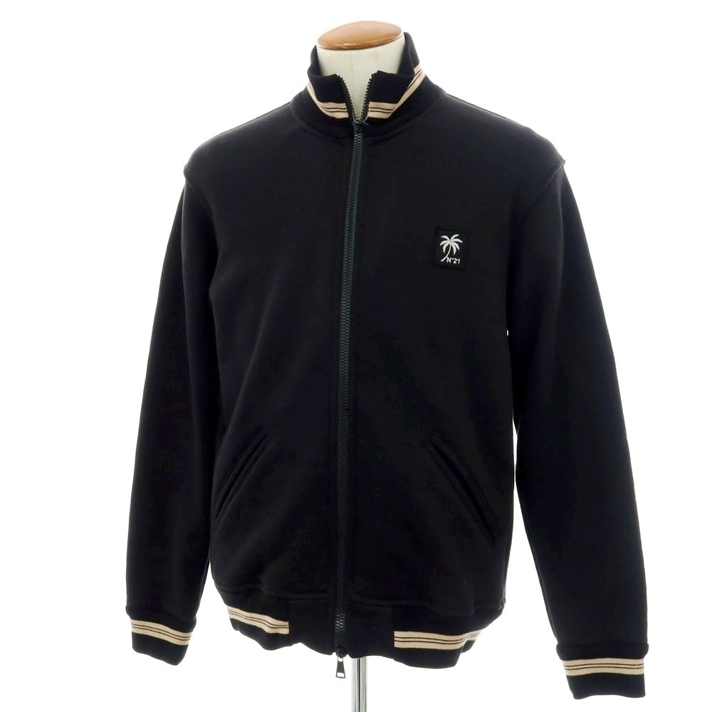 【新品】ヌメロ ヴェントゥーノ N°21 スウェット ジップアップブルゾン ブラック【 M 】【 状態ランクN 】【 メンズ 】