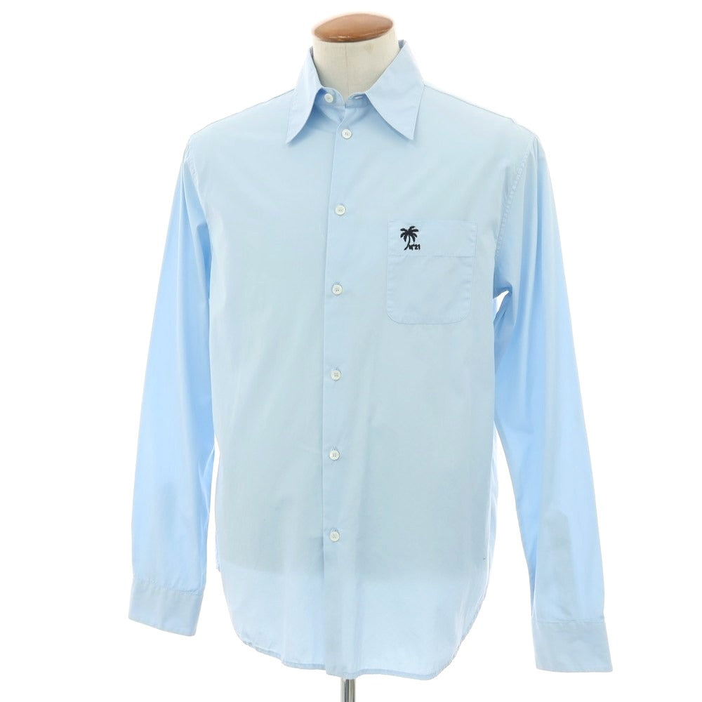 【新品】ヌメロ ヴェントゥーノ N°21 コットン カジュアルシャツ ライトブルー【 M 】【 状態ランクN 】【 メンズ 】