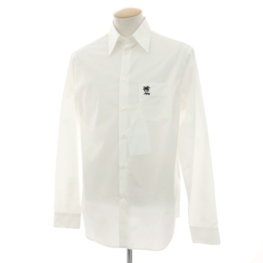 【新品アウトレット】ヌメロ ヴェントゥーノ N°21 コットン カジュアルシャツ ホワイト【 S 】【 状態ランクN- 】【 メンズ 】