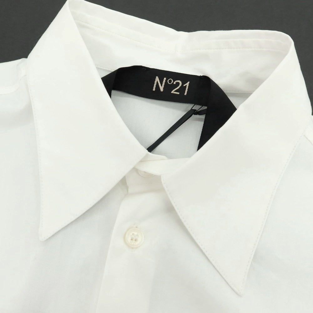 【新品】ヌメロ ヴェントゥーノ N°21 コットン カジュアルシャツ ホワイト【 M 】【 状態ランクN 】【 メンズ 】