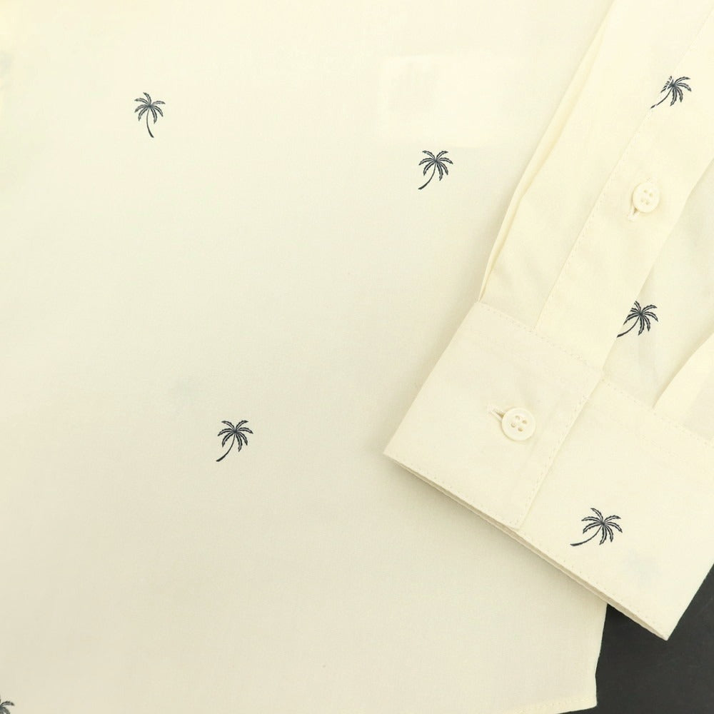 【新品アウトレット】ヌメロ ヴェントゥーノ N°21 コットン カジュアルシャツ クリーム【 L 】【 状態ランクN- 】【 メンズ 】