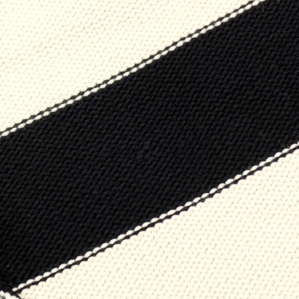 【新品アウトレット】ヌメロ ヴェントゥーノ N°21 コットンナイロン ボーダー プルオーバーニット ブラックxオフホワイト【 48 】【 状態ランクN- 】【 メンズ 】