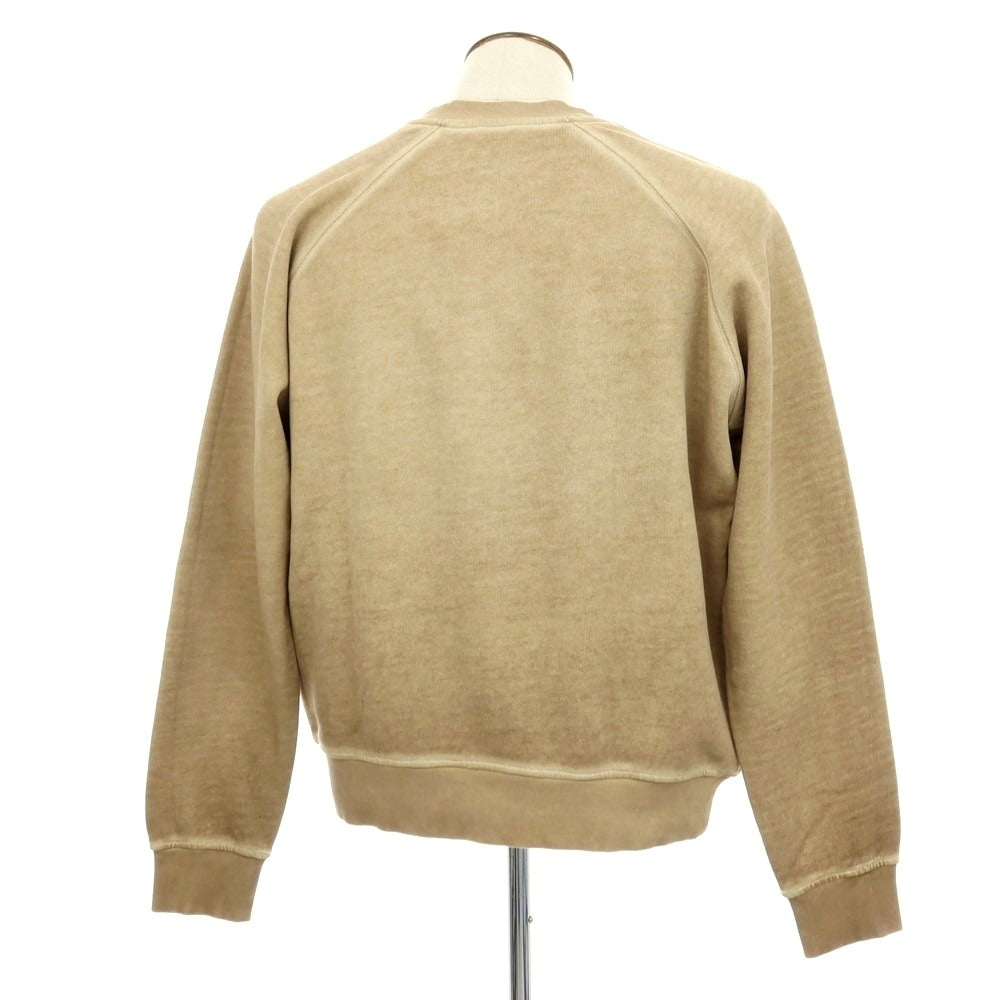 【新品】ヌメロ ヴェントゥーノ N°21 ガーメントダイ コットン クルーネック スウェット ベージュ【 L 】【 状態ランクN 】【 メンズ 】