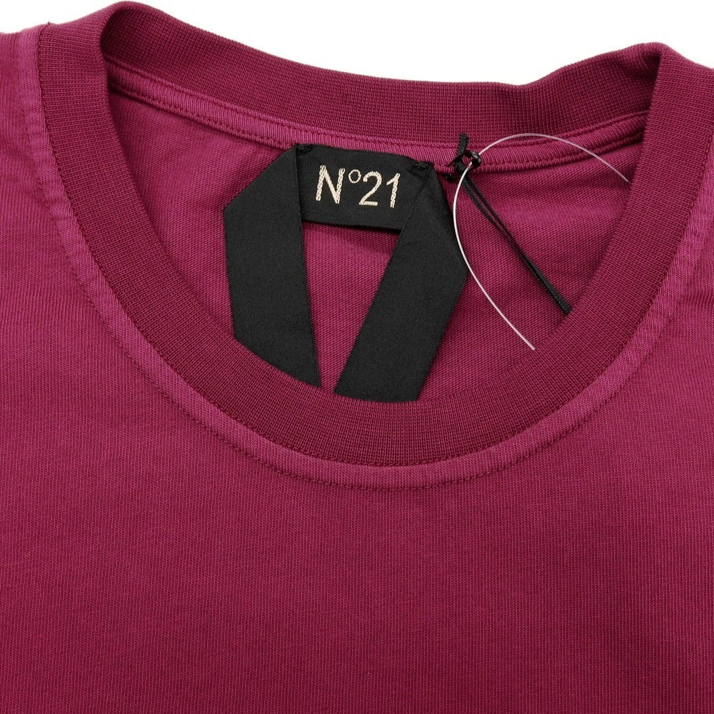 【新品】ヌメロ ヴェントゥーノ N°21 コットン クルーネック 半袖Tシャツ ピンクパープル【 XL 】【 状態ランクN 】【 メンズ 】