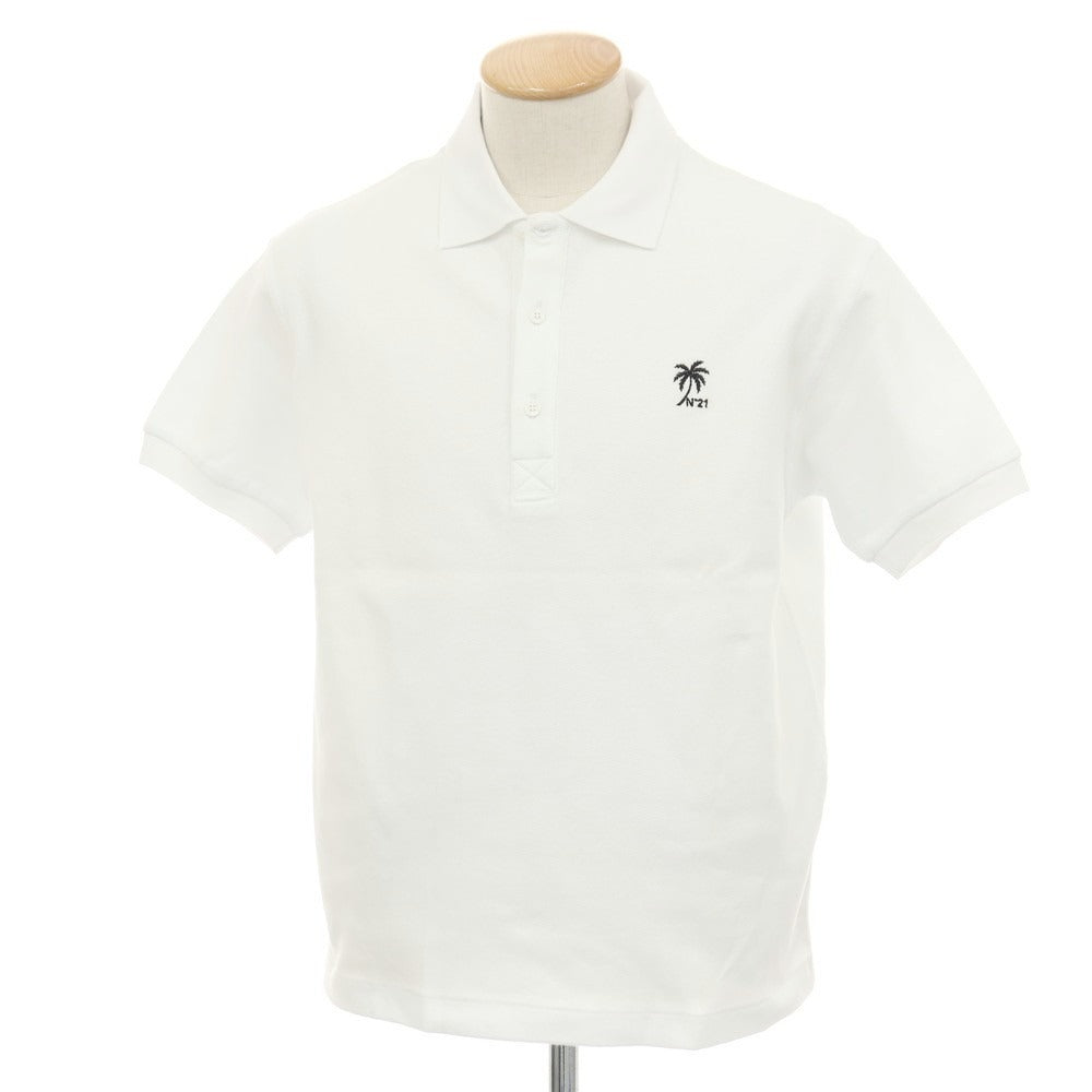 【新品アウトレット】ヌメロ ヴェントゥーノ N°21 コットン 半袖ポロシャツ ホワイト【 XS 】【 状態ランクN- 】【 メンズ 】