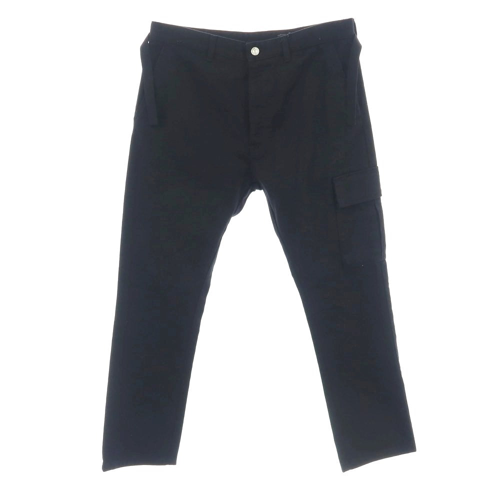 【新品】ヌメロ ヴェントゥーノ N°21 ストレッチ コットン カーゴパンツ ブラック【 48 】【 状態ランクN 】【 メンズ 】