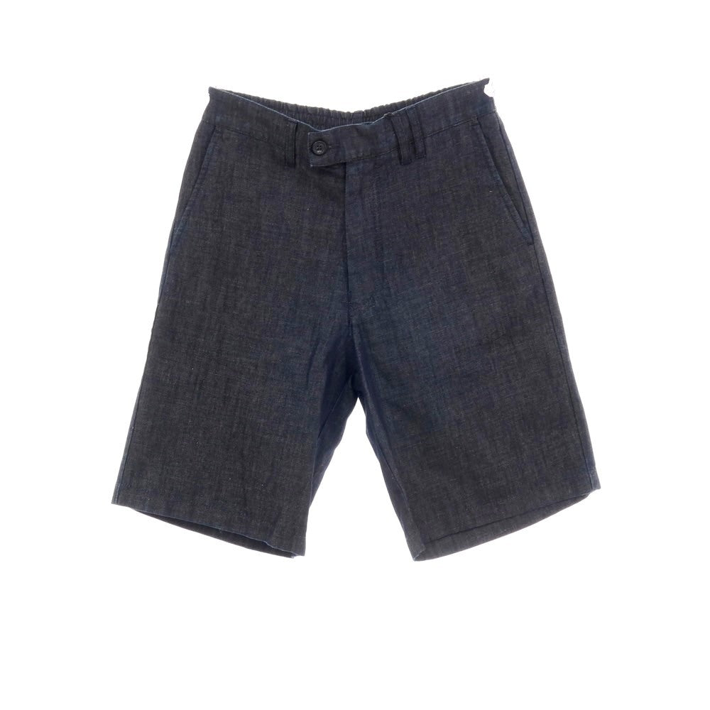 【新品】ヌメロ ヴェントゥーノ N°21 コットンリネン デニム バミューダショーツ イージーショートパンツ ネイビー【サイズ44】【 状態ランクN 】【 メンズ 】