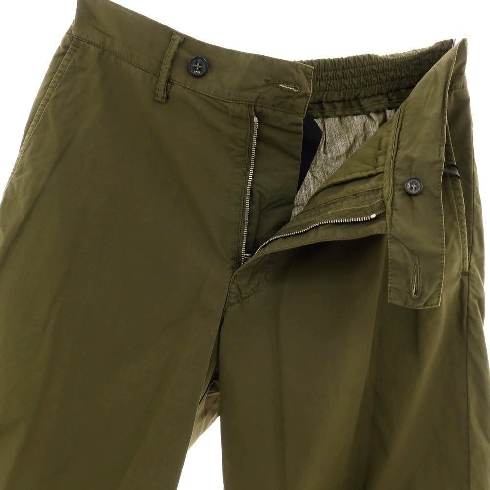 【新品】ヌメロ ヴェントゥーノ N°21 コットン バミューダショーツ イージーショートパンツ オリーブ【サイズ44】【 状態ランクN 】【 メンズ 】