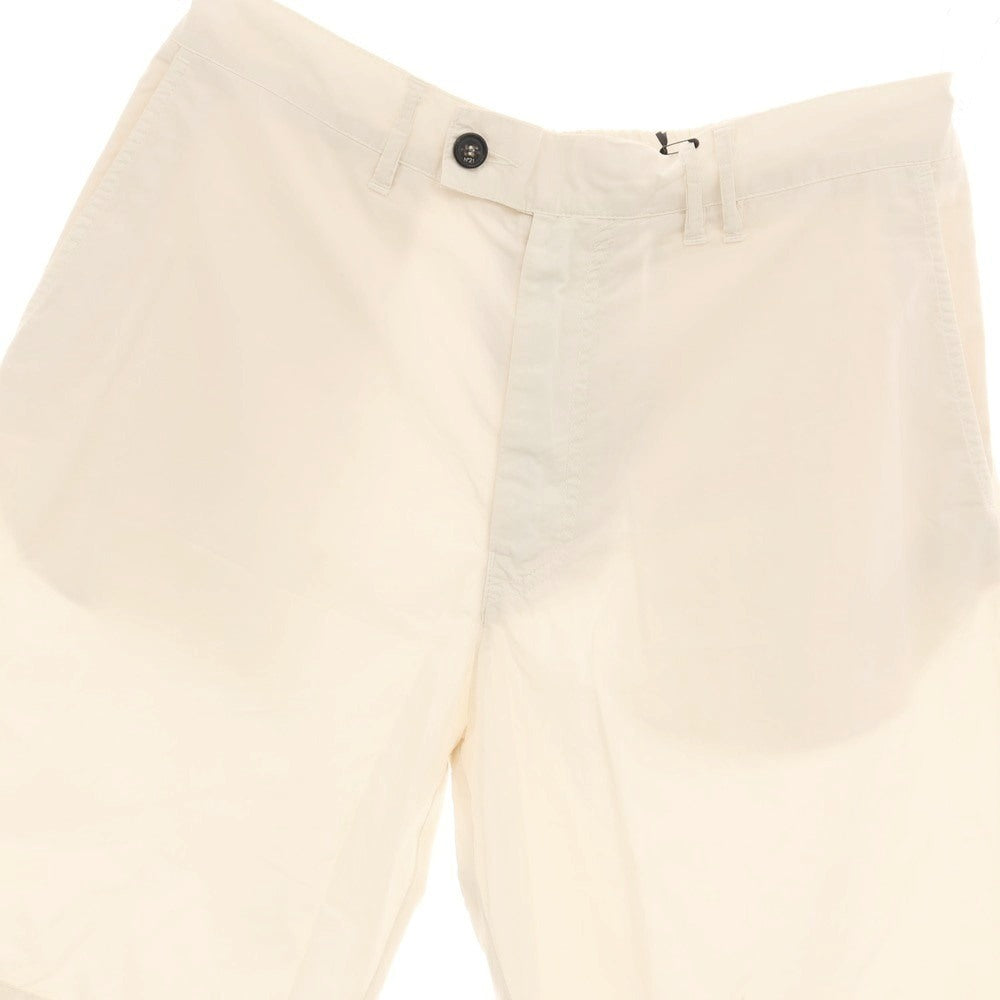 【新品】ヌメロ ヴェントゥーノ N°21 コットン バミューダショーツ イージーショートパンツ アイボリー【サイズ50】【 状態ランクN 】【 メンズ 】