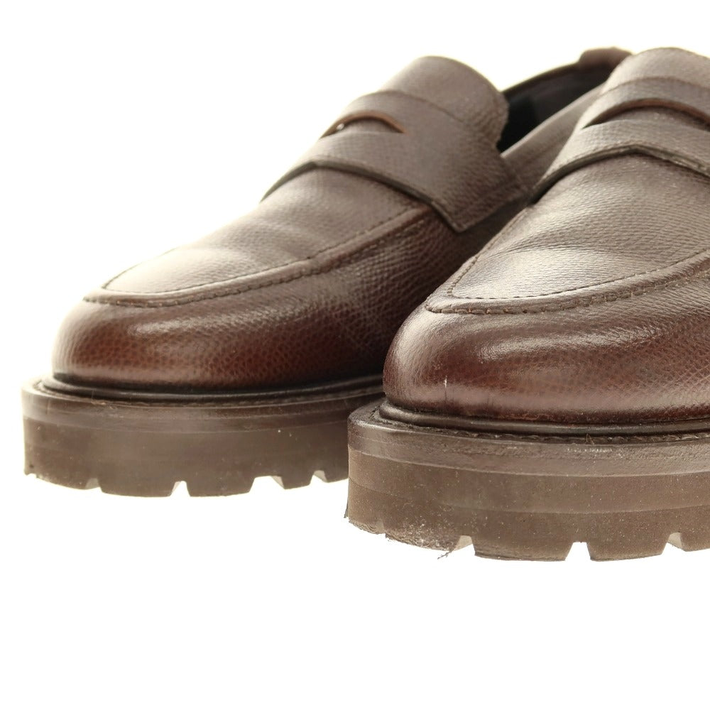 【中古】ダブルエイチ WH コインローファー ブラウン【サイズ8】【 状態ランクA 】【 メンズ 】