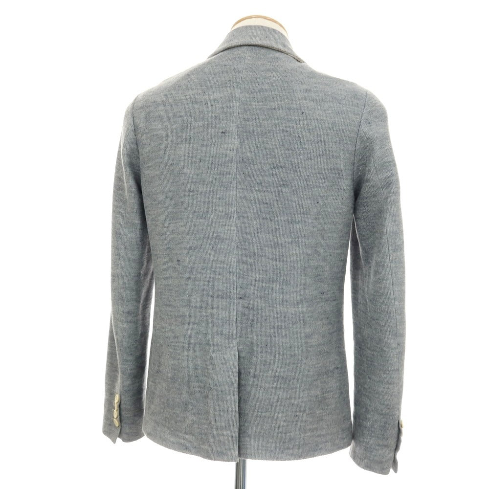 【中古】イレブンティ eleventy リネン 2B カジュアルジャケット ライトグレー【サイズ42 8R】【 状態ランクC 】【 メンズ 】