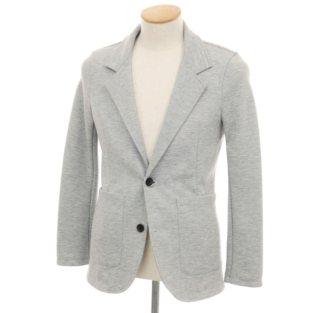 【中古】ダブルジェイケイ wjk ポリエステルコットン ジャージー 2B カジュアルジャケット ライトグレー【サイズS】【 状態ランクB 】【 メンズ 】