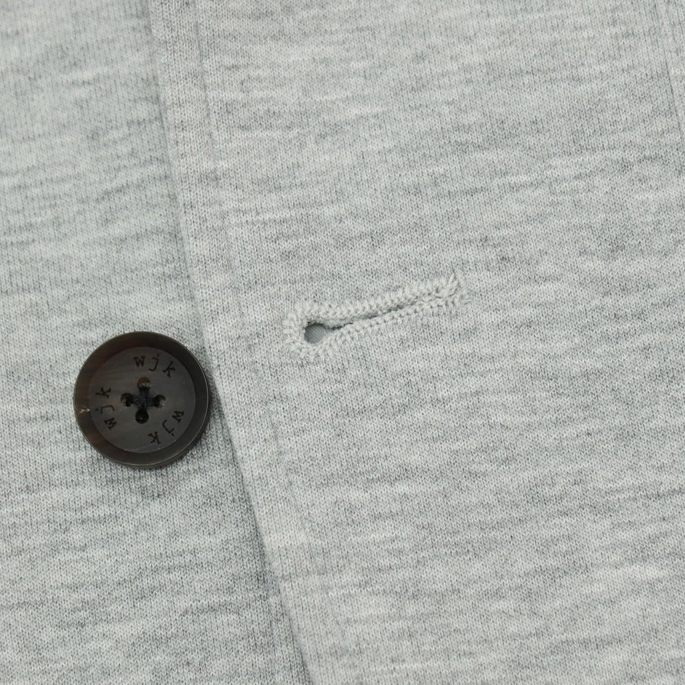 【中古】ダブルジェイケイ wjk ポリエステルコットン ジャージー 2B カジュアルジャケット ライトグレー【サイズS】【 状態ランクB 】【 メンズ 】