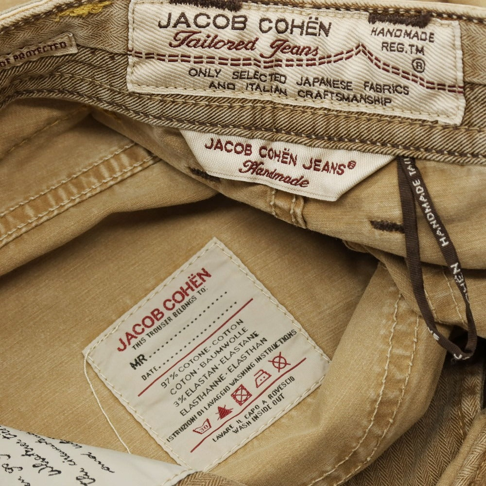 【中古】ヤコブコーエン JACOB COHEN J620 コットンポリウレタン 5ポケットパンツ ベージュ【サイズ30】【 状態ランクB 】【 メンズ 】