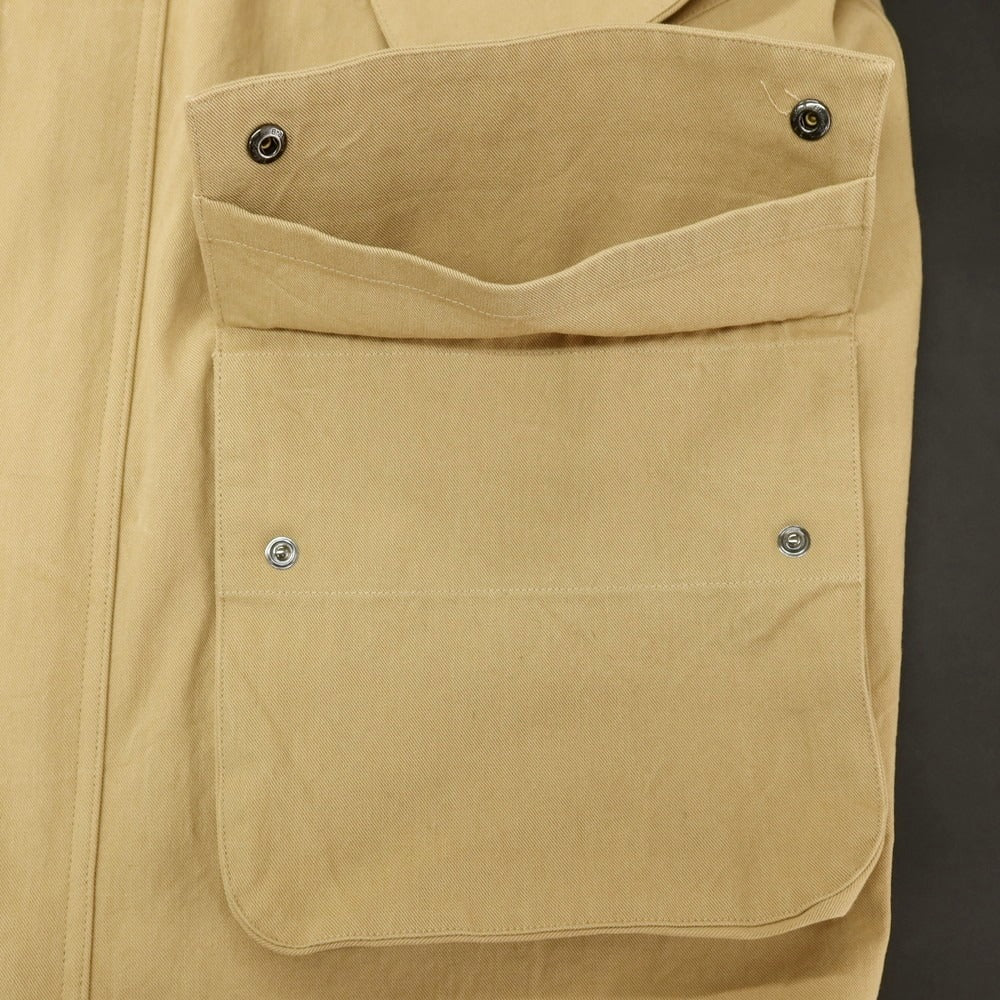 【中古】ユーゲン HEUGN コットン スタンドカラー フィールドジャケット ベージュ【サイズ3】【 状態ランクB 】【 メンズ 】