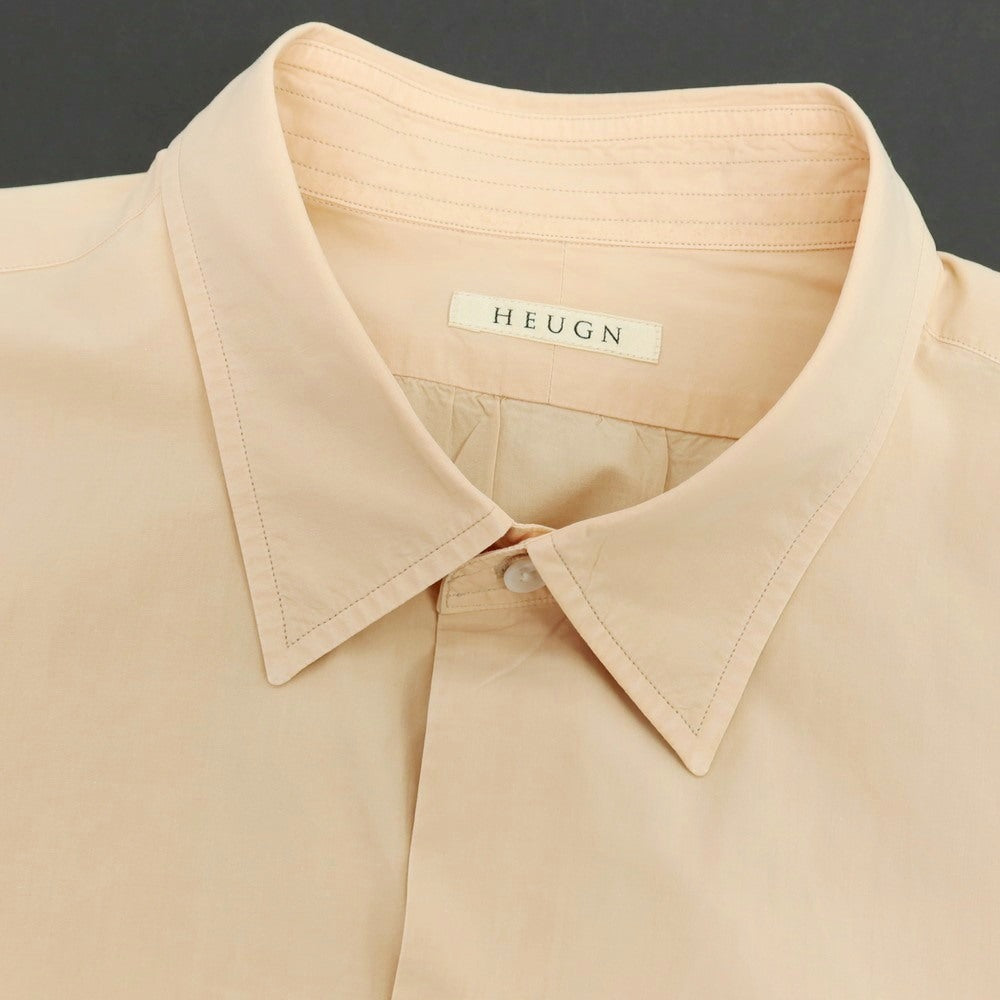 【中古】ユーゲン HEUGN コットン レギュラーカラー カジュアルシャツ ベージュ【サイズ3】【 状態ランクC 】【 メンズ 】