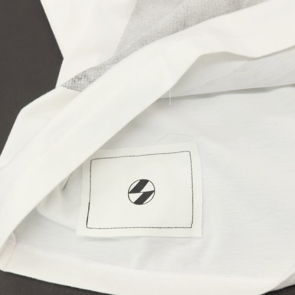 【中古】ザ サルベージズ THE SALVAGES コットン クルーネック 半袖Tシャツ ホワイトxブルー【サイズOS】【 状態ランクB 】【 メンズ 】