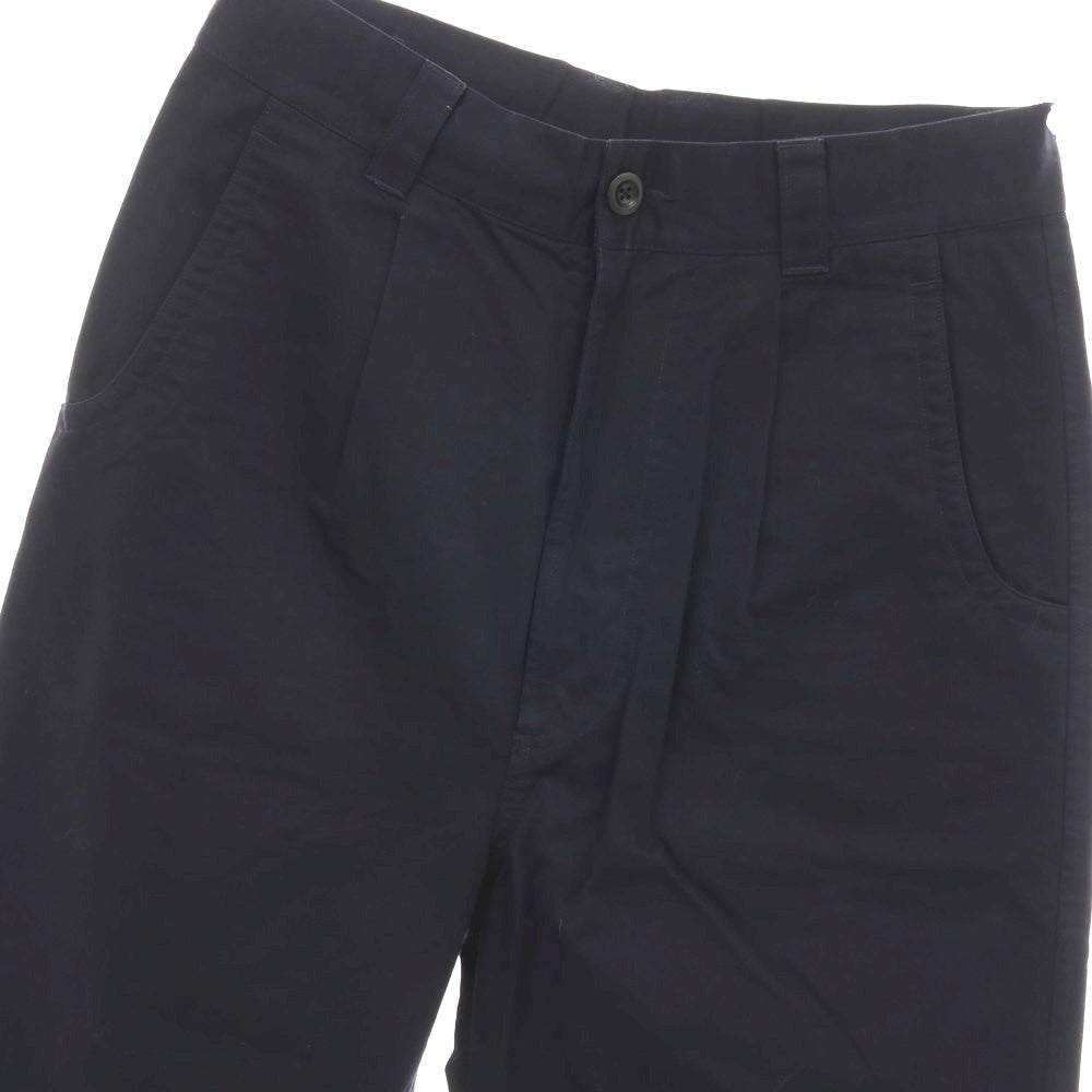 【中古】エムエイチエル MHL. コットン系 ワークパンツ ダークネイビー【サイズL】【 状態ランクB 】【 メンズ 】