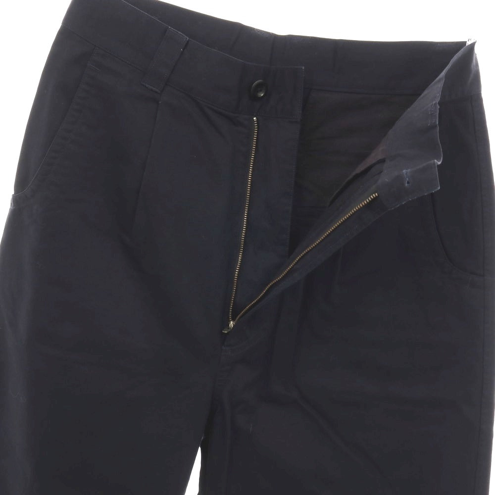 【中古】エムエイチエル MHL. コットン系 ワークパンツ ダークネイビー【サイズL】【 状態ランクB 】【 メンズ 】