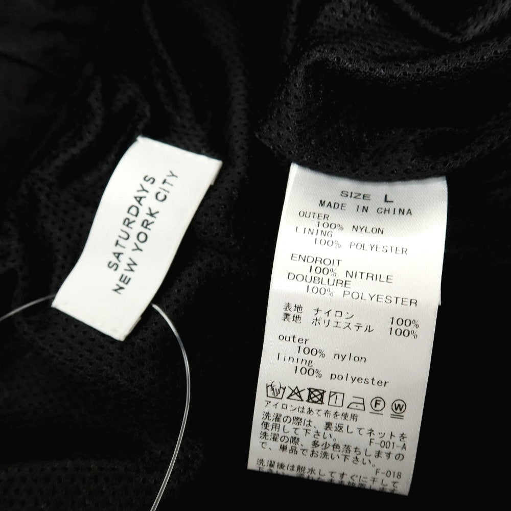 【中古】サタデーズ ニューヨークシティ Saturdays NYC ナイロン イージーパンツ ブラック【サイズL】【 状態ランクB 】【 メンズ 】