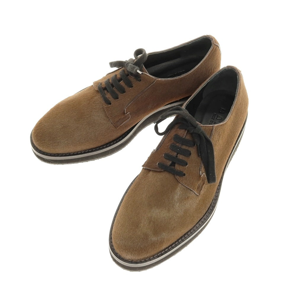 中古】【未使用】マルニ MARNI ハラコ プレーントゥシューズ ブラウン 