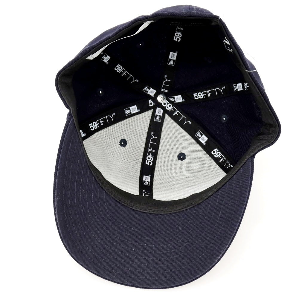 【中古】フリーマンズスポーティングクラブ FREEMANS SPORTING CLUB × NEW ERA ウール BBキャップ ネイビー【 7 1/4 】【 状態ランクB 】【 メンズ 】