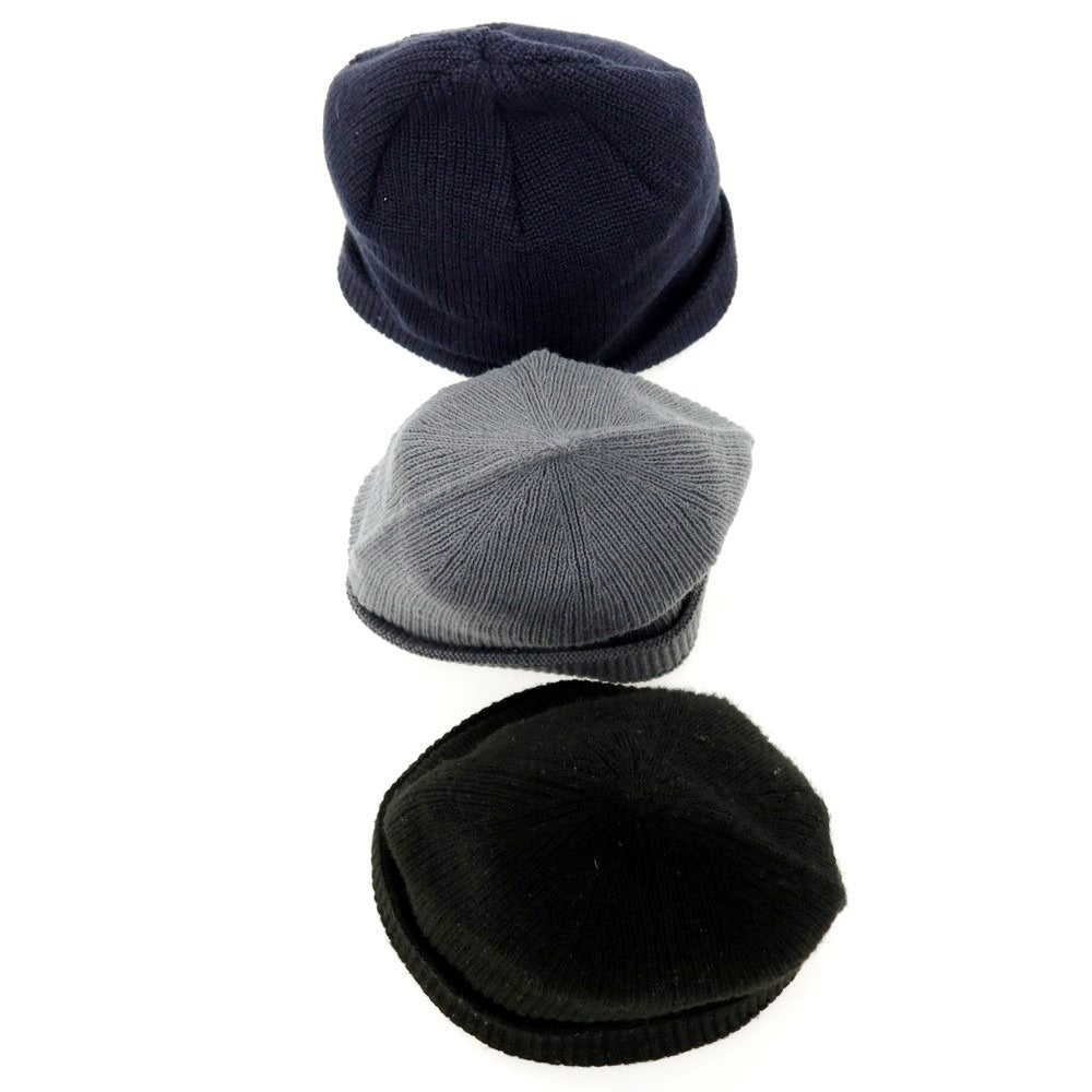 【中古】ロウマスタープロダクト Rohw master product URBAN RESEARCH別注 ニットキャップ 3つセット ブラックxグレー【 状態ランクB 】【 メンズ 】
