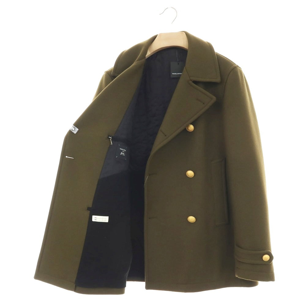 【中古】タリアトーレ TAGLIATORE Brilla per il gusto別注 MONACO ウール ピーコート オリーブ【サイズ48】【 状態ランクA 】【 メンズ 】