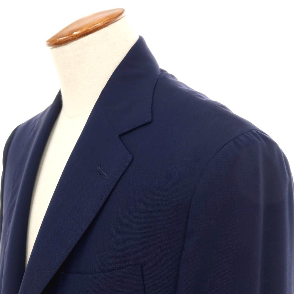 【中古】デペトリロ DE PETRILLO ウール 3B テーラードジャケット ネイビー【サイズ48 Drop 7】【 状態ランクB 】【 メンズ 】