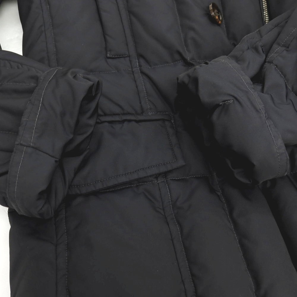 【中古】ムーレー MOORER ポリエステル スタンドカラー ダウンジャケット ダークネイビー【サイズ44】【 状態ランクB 】【 メンズ 】