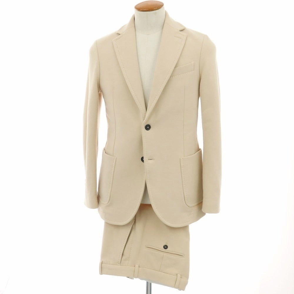 【中古】チルコロ1901 CIRCOLO 1901 コットンジャージー 2つボタンスーツ ベージュ【サイズ上46/下48 】【 状態ランクC 】【 メンズ 】