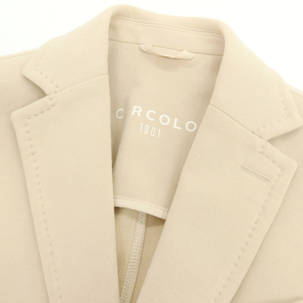 【中古】チルコロ1901 CIRCOLO 1901 コットンジャージー 2つボタンスーツ ベージュ【サイズ上46/下48 】【 状態ランクC 】【 メンズ 】