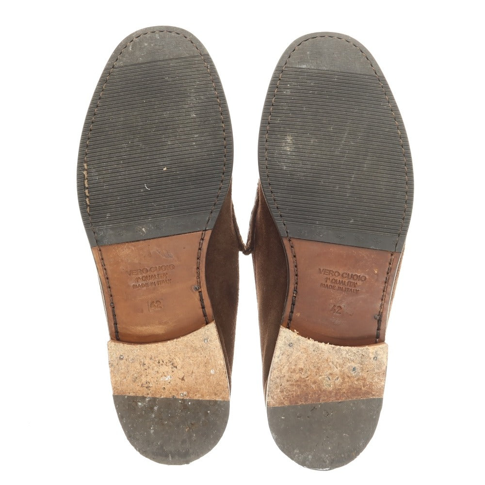 【中古】ダニエル レポリ DANIELE LEPORI Per noi別注 スエード ビットローファー ブラウン【サイズ42】【 状態ランクB 】【 メンズ 】