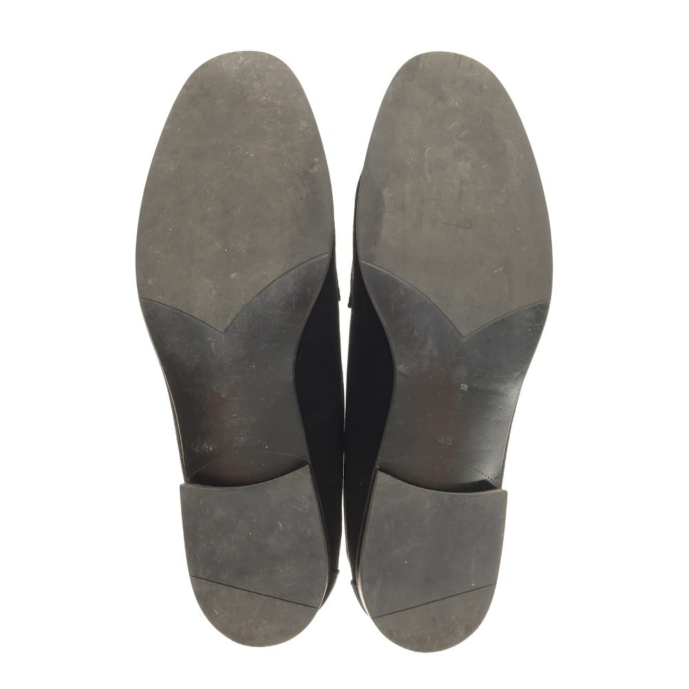 【中古】ユナイテッドアローズ UNITED ARROWS スエード ストラップローファー ブラック【サイズ43】【 状態ランクB 】【 メンズ 】