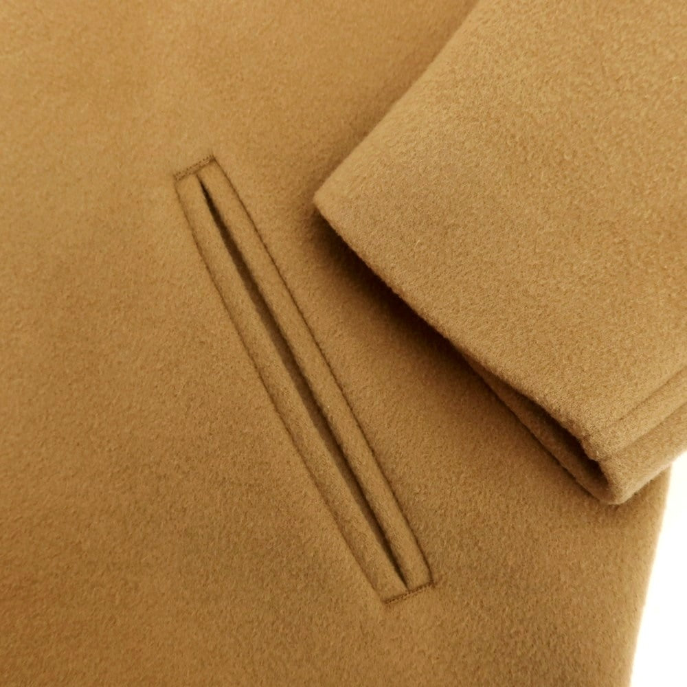 【中古】スリードッツ three dots ウール ステンカラーコート ベージュ【サイズS】【 状態ランクB 】【 メンズ 】