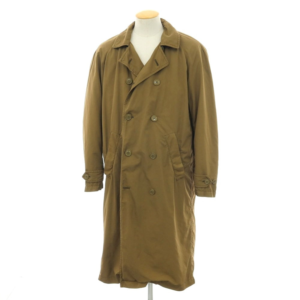 【中古】アスペジ ASPESI ポリエステルナイロン ダブルブレストコート カーキ【サイズS】【 状態ランクC 】【 メンズ 】