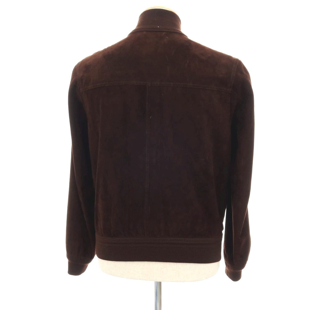 【中古】ヴァルスタリーノ VALSTARINO ゴート スエード レザー ヴァルスタリーノブルゾン ダークブラウン【サイズ42】【 状態ランクB 】【 メンズ 】
