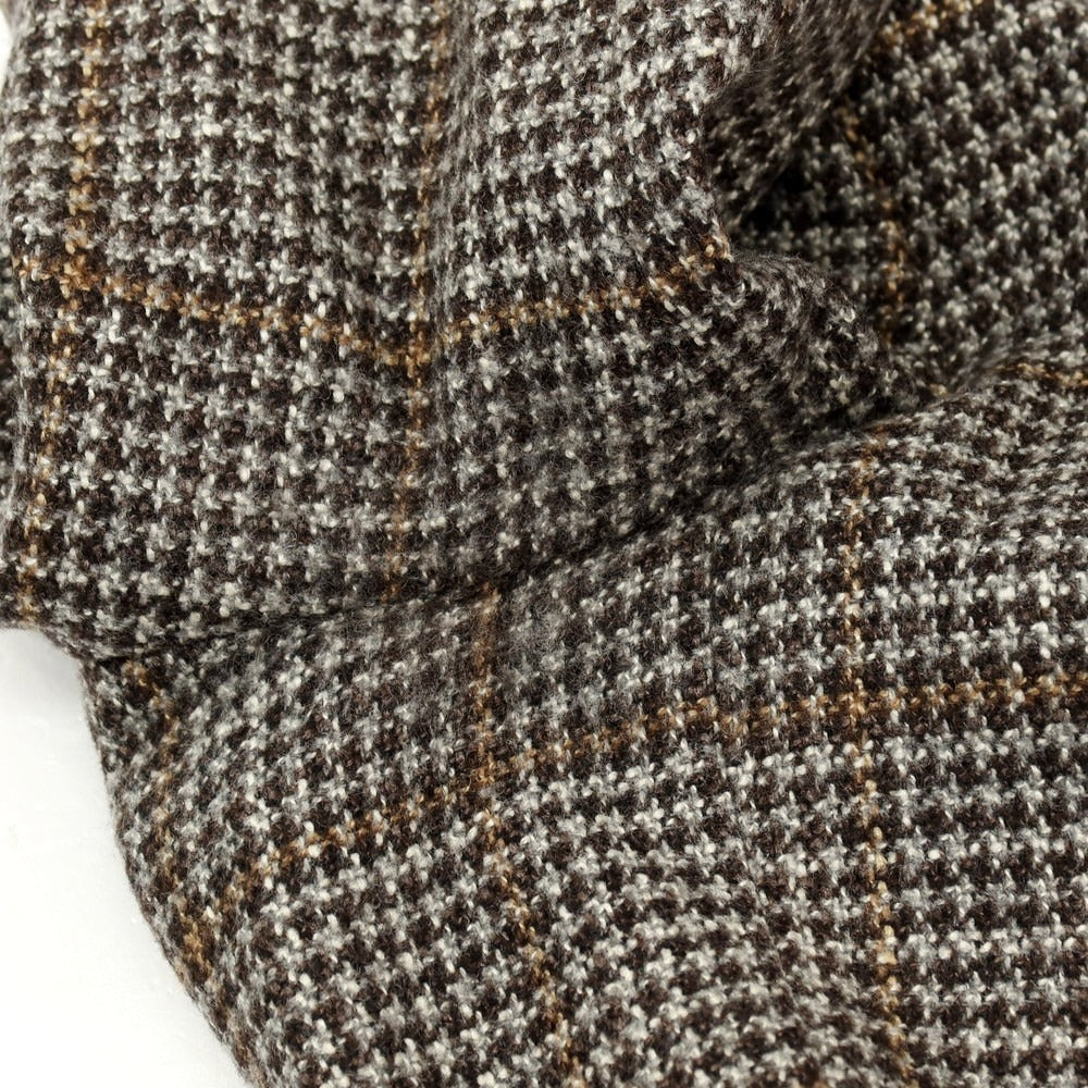 【中古】タリアトーレ TAGLIATORE ウールシルク チェック 2B テーラードジャケット グレーxブラウン【 48 】【 状態ランクB 】【 メンズ 】