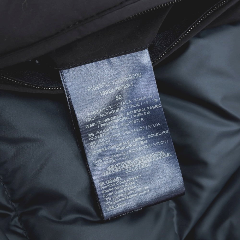 【中古】ヘルノ Herno ポリエステルナイロン ダウンジャケット ネイビー【サイズ50】【 状態ランクC 】【 メンズ 】