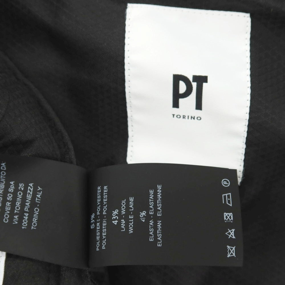 【中古】ピーティートリノ PT TORINO EPSILON ストレッチ ポリエステルウール カジュアルスラックスパンツ ライトブラウン【サイズ48】【 状態ランクB 】【 メンズ 】