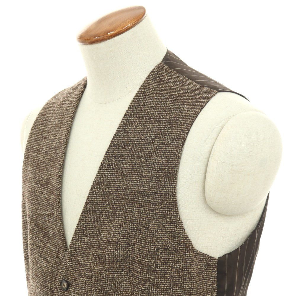 【中古】タリアトーレ TAGLIATORE ウールシルクナイロン カジュアル系ジレ ブラウン系【サイズ48/9R】【 状態ランクB 】【 メンズ 】