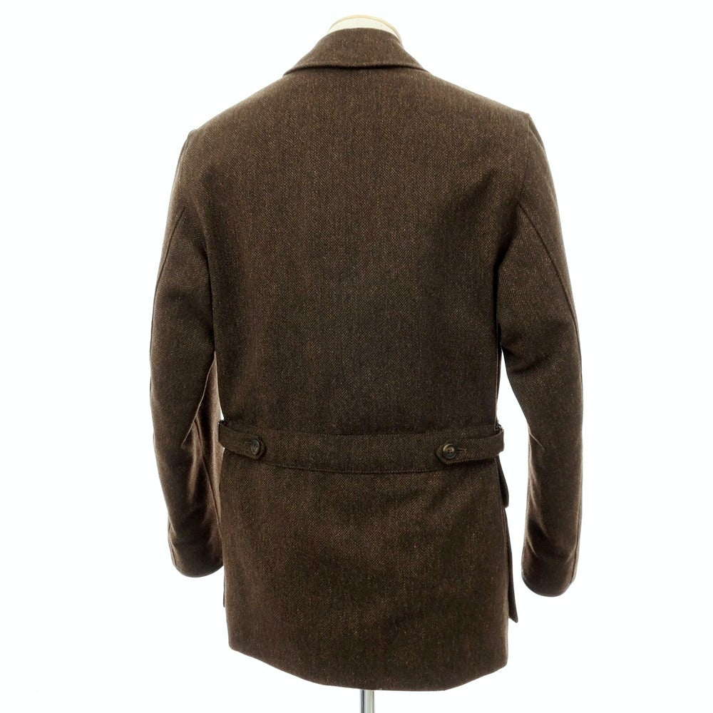 【中古】クリサリス CHRYSALIS ウール ヘリンボーン 中綿入り ハンティングジャケット ブラウン【サイズS】【 状態ランクB 】【 メンズ 】