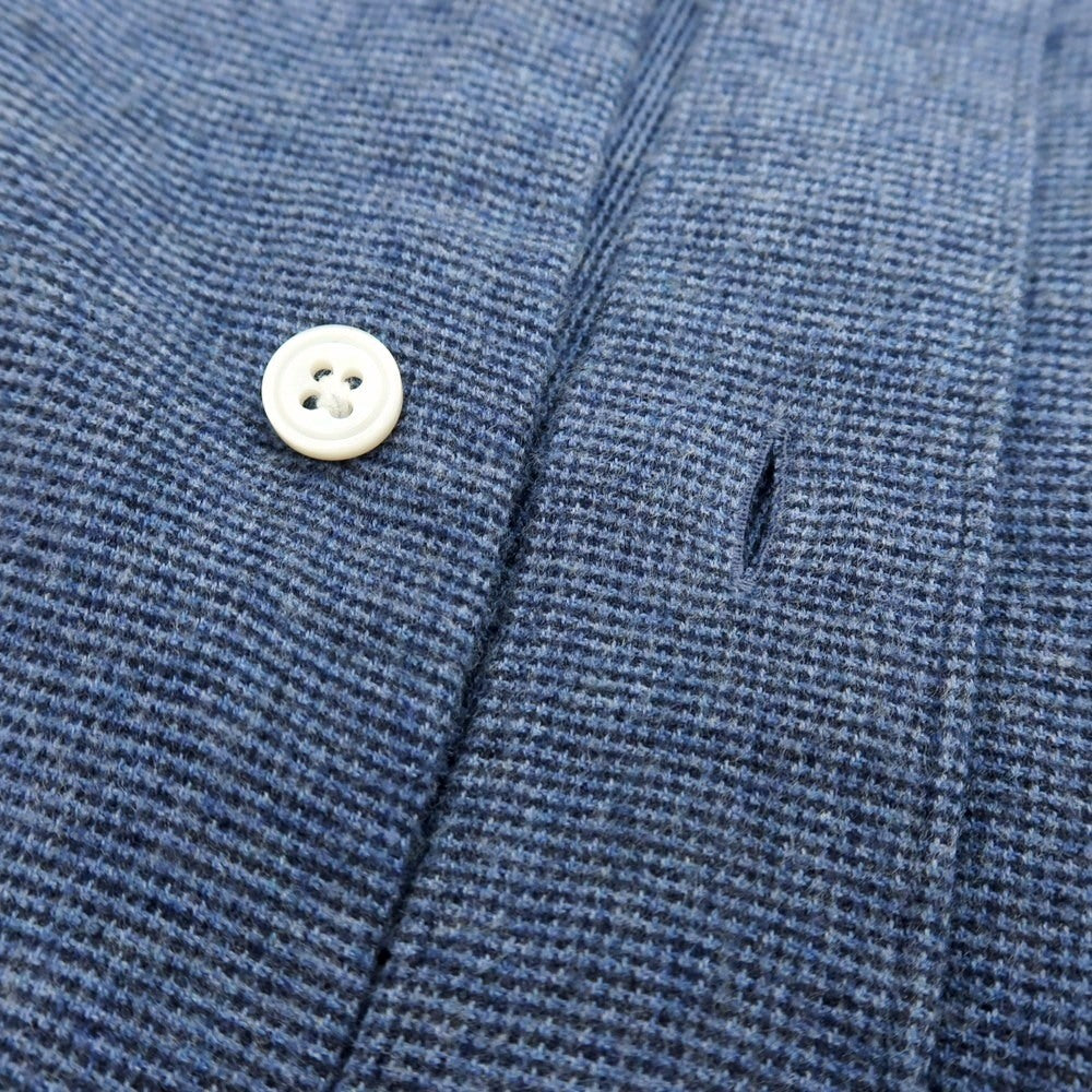 【中古】リングヂャケット RING JACKET コットン カッタウェイ カジュアルシャツ ブルーxブラック【サイズM】【 状態ランクB 】【 メンズ 】