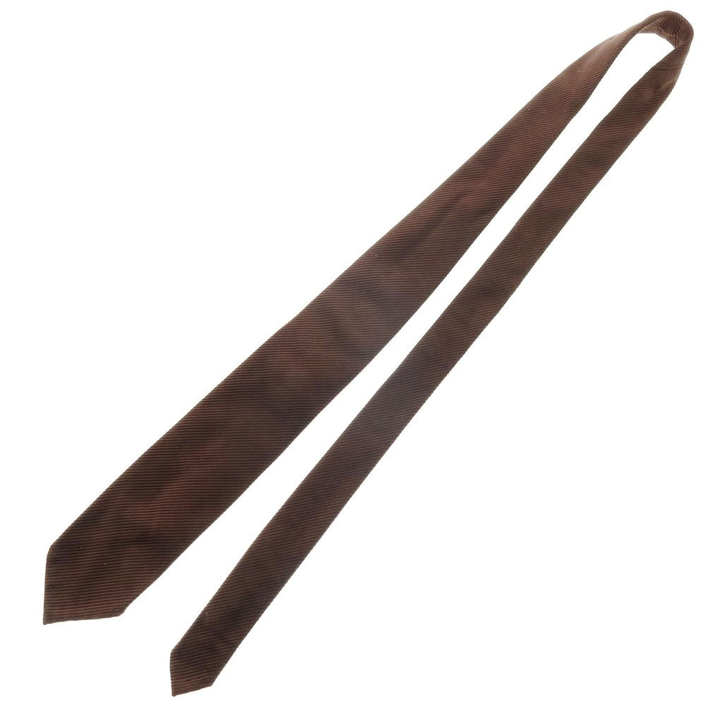 【中古】リングヂャケット RING JACKET シルクコットン 無地ネクタイ ブラウン【 状態ランクC 】【 メンズ 】