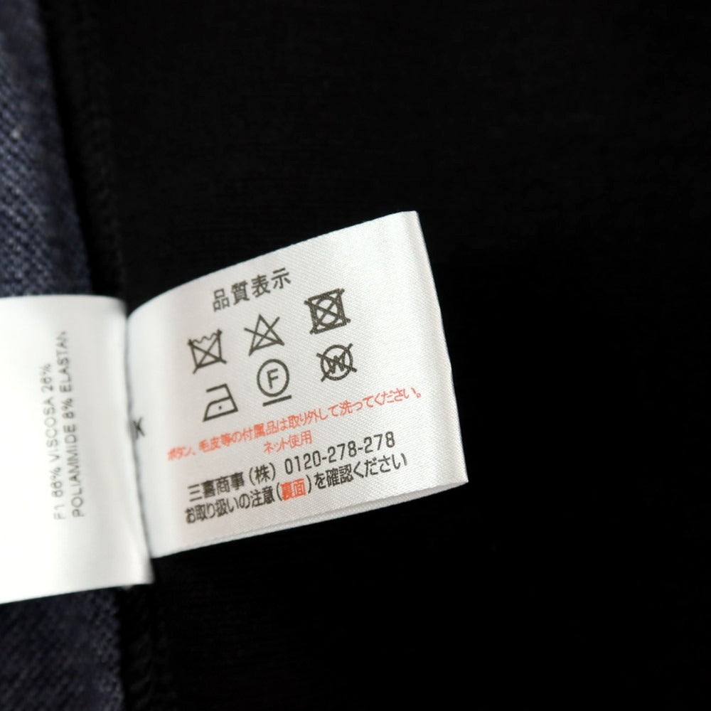 【中古】ティージャケット T-JACKET ポリエステルコットン ジャージー ハウンドトゥース ダブル カジュアル系ジレ ベスト ライトネイビー【サイズL】【 状態ランクB 】【 メンズ 】