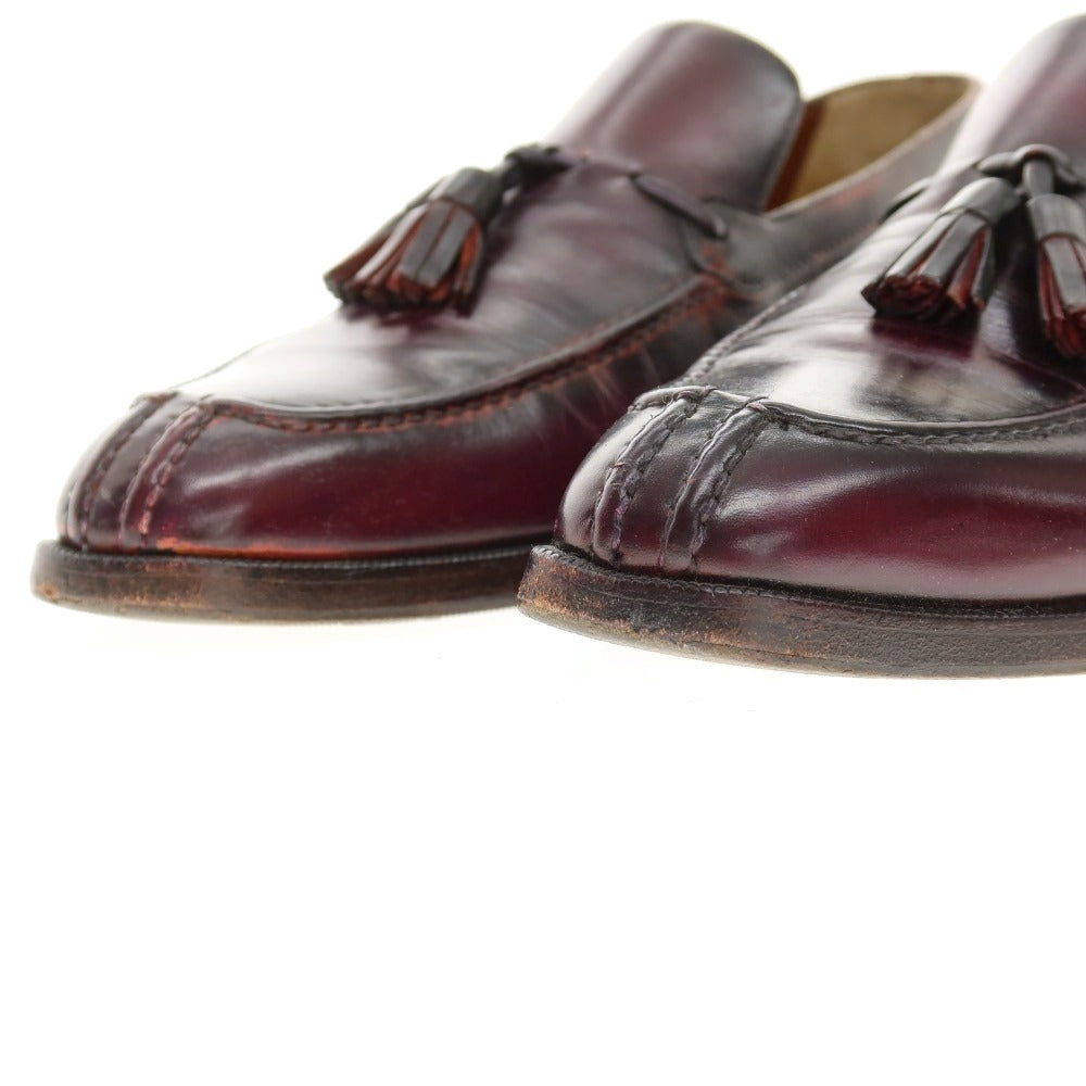 【中古】ア テストーニ a.testoni タッセルローファー パープル【サイズ5 1/2】【 状態ランクC 】【 メンズ 】