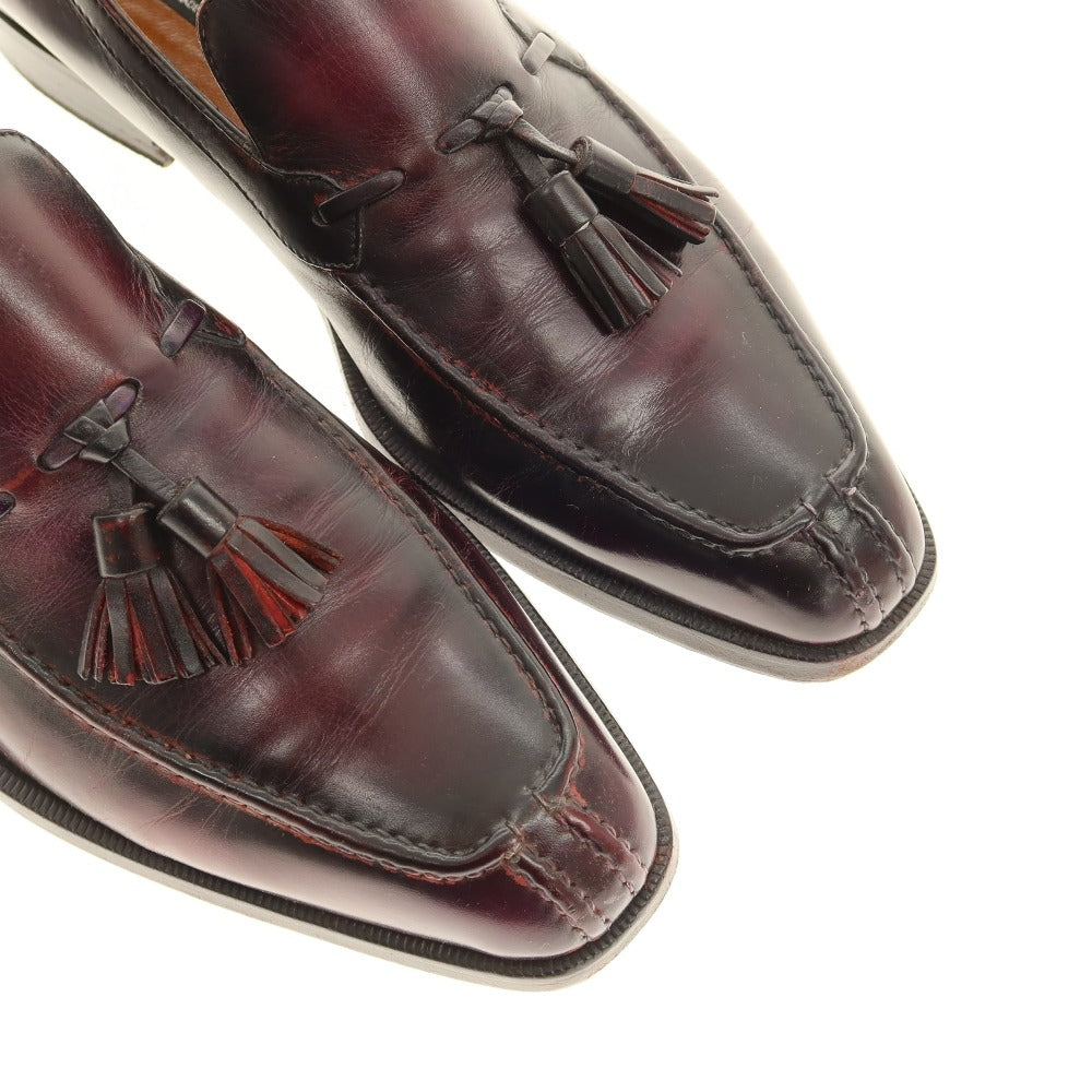 【中古】ア テストーニ a.testoni タッセルローファー パープル【サイズ5 1/2】【 状態ランクC 】【 メンズ 】