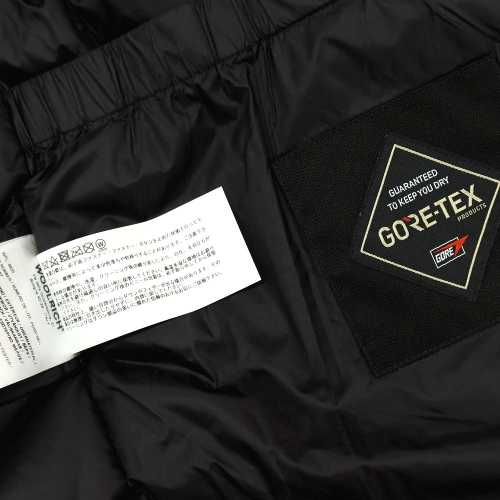 【中古】ウールリッチ WOOLRICH GORE-TEX ポリエステル フーデッド ダウンコート ブラック【 サイズM 】【 状態ランクB 】【 メンズ 】