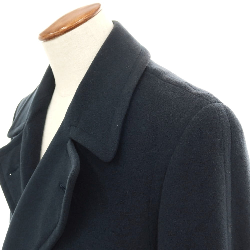 【中古】ジョルジオアルマーニ GIORGIO ARMANI ウール ダブルブレストコート ライトネイビー【サイズ48】【 状態ランクD 】【 メンズ 】